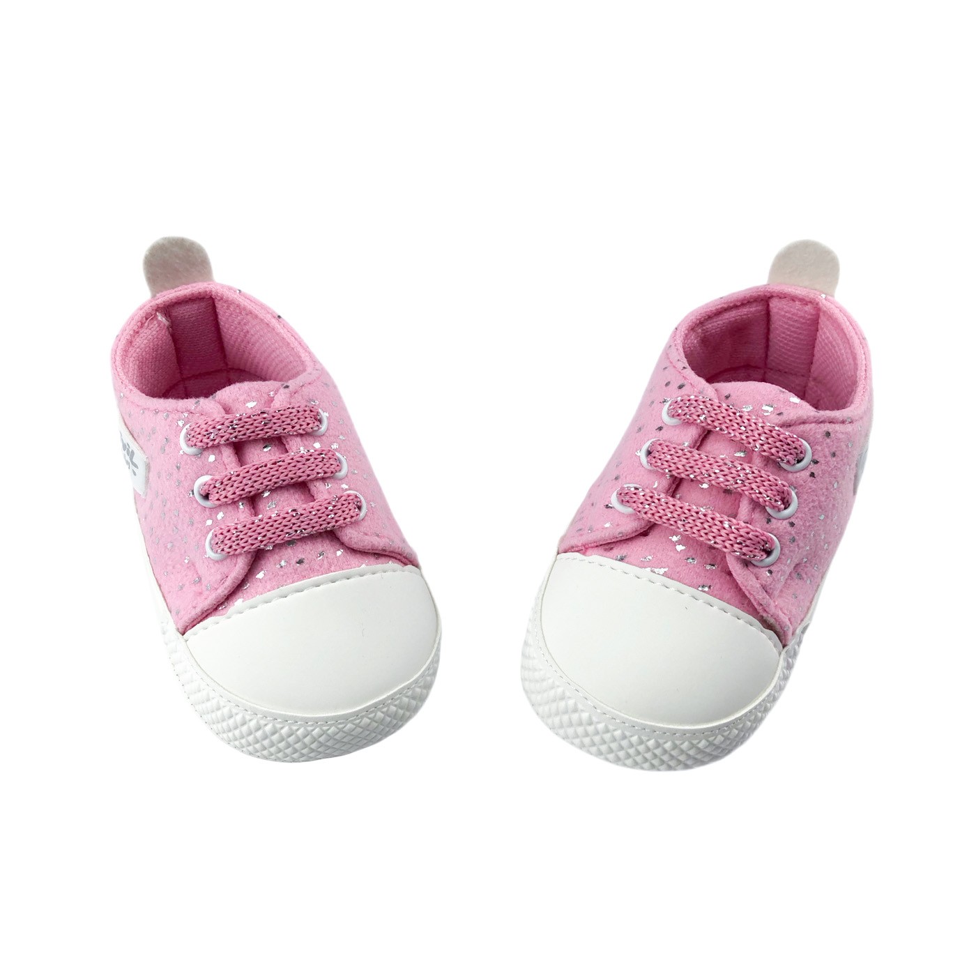 Παπούτσια Αγκαλιάς με Ασημί Details