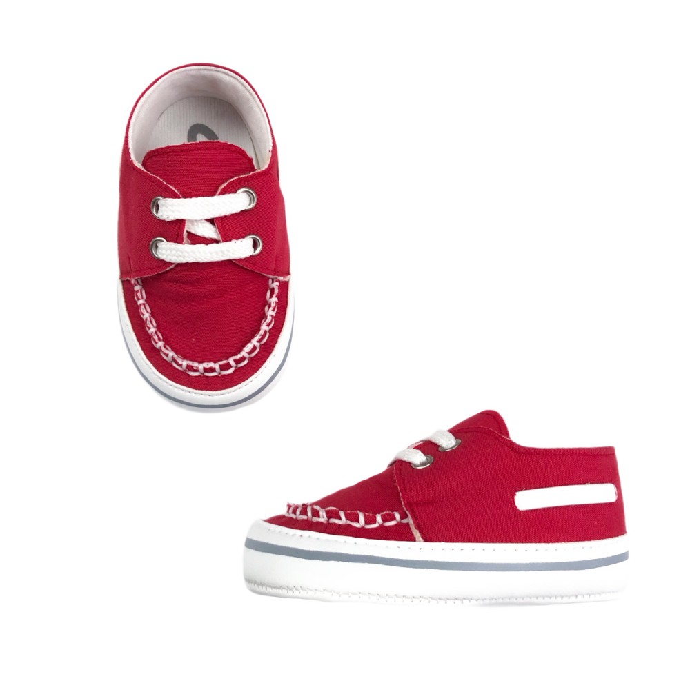 Παπούτσια Αγκαλιάς Boat Κόκκινα