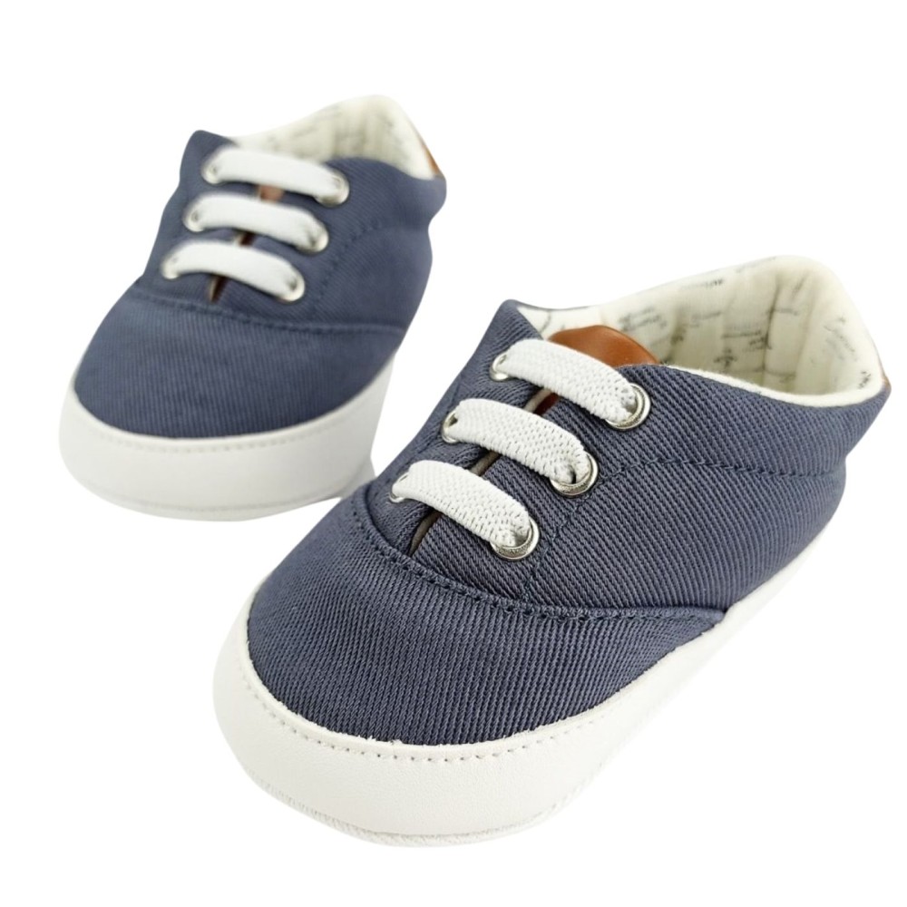 Παπούτσια Αγκαλιάς με Καφέ Δερματίνη