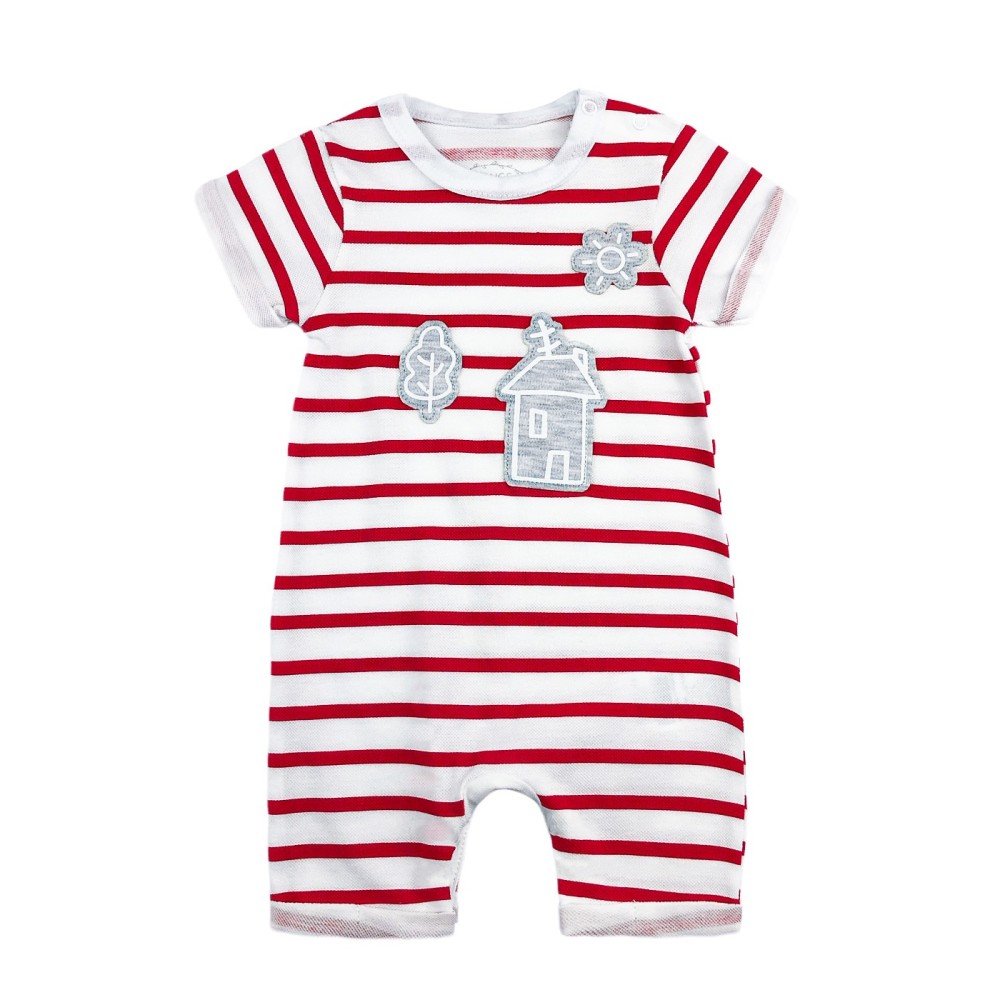 Ριγέ Φορμάκι με Απλικαρισμένες Ζωγραφιές