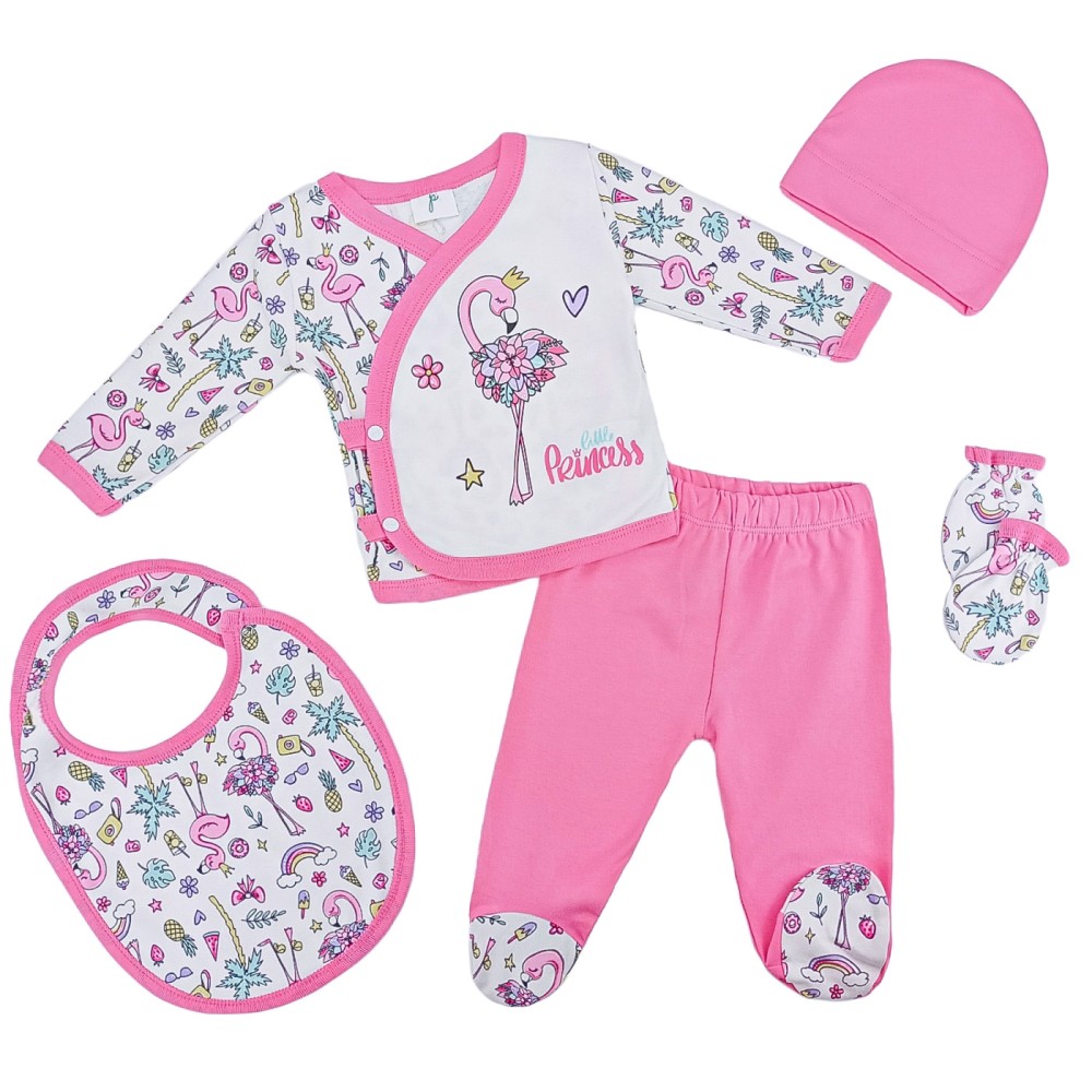 Σετ Δώρου για Νεογέννητο Πριγκίπισσα Φλαμίγκο