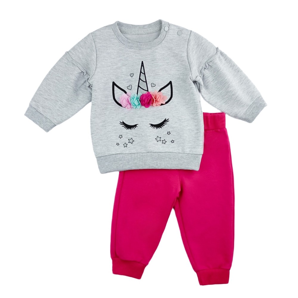 Σετ Μονόκερος με 3d Λουλούδια