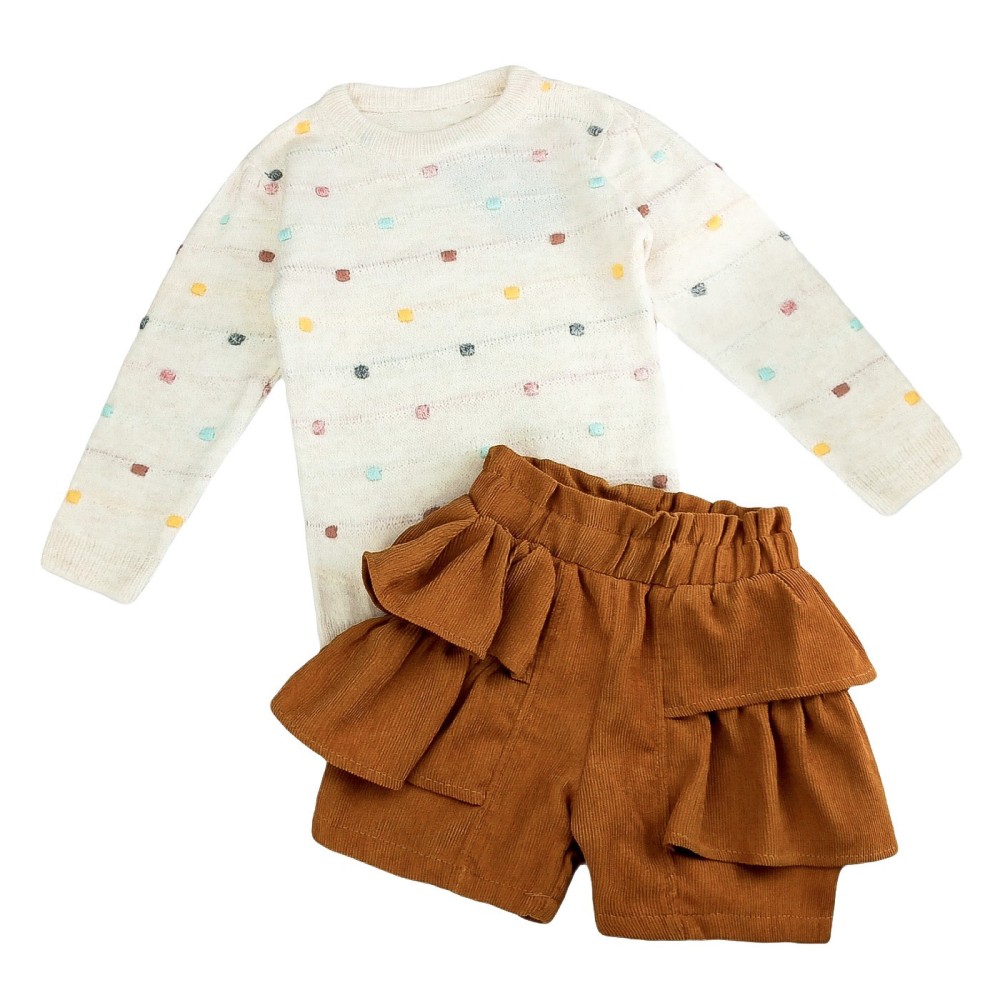 Σετ Πουά Πουλόβερ & Σορτς Βολάν