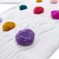 Σετ Σαλοπέτας και Πουλόβερ με 3d Pom Pom