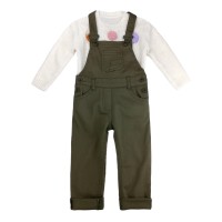 Σετ Σαλοπέτας και Πουλόβερ με 3d Pom Pom