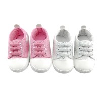 Παπούτσια Αγκαλιάς με Ασημί Details