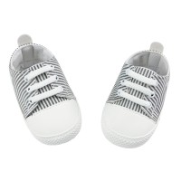 Παπούτσια Αγκαλιάς Ριγέ Γκρι