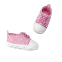 Παπούτσια Αγκαλιάς με Ασημί Details