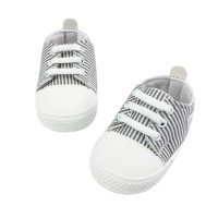 Παπούτσια Αγκαλιάς Ριγέ Γκρι