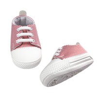 Παπούτσια Αγκαλιάς Ριγέ Κόκκινο