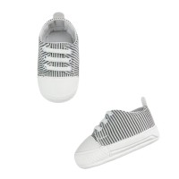 Παπούτσια Αγκαλιάς Ριγέ Γκρι