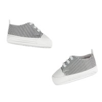 Παπούτσια Αγκαλιάς Ριγέ Γκρι