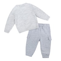 Σετ Πουλόβερ Bear και Φόρμα με Τσέπες