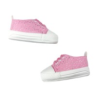 Παπούτσια Αγκαλιάς με Ασημί Details