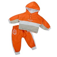 Τρίχρωμο Σετ Φόρμας Πορτοκαλί