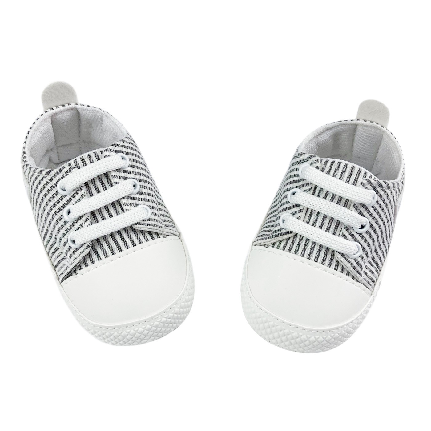 Παπούτσια Αγκαλιάς Ριγέ Γκρι