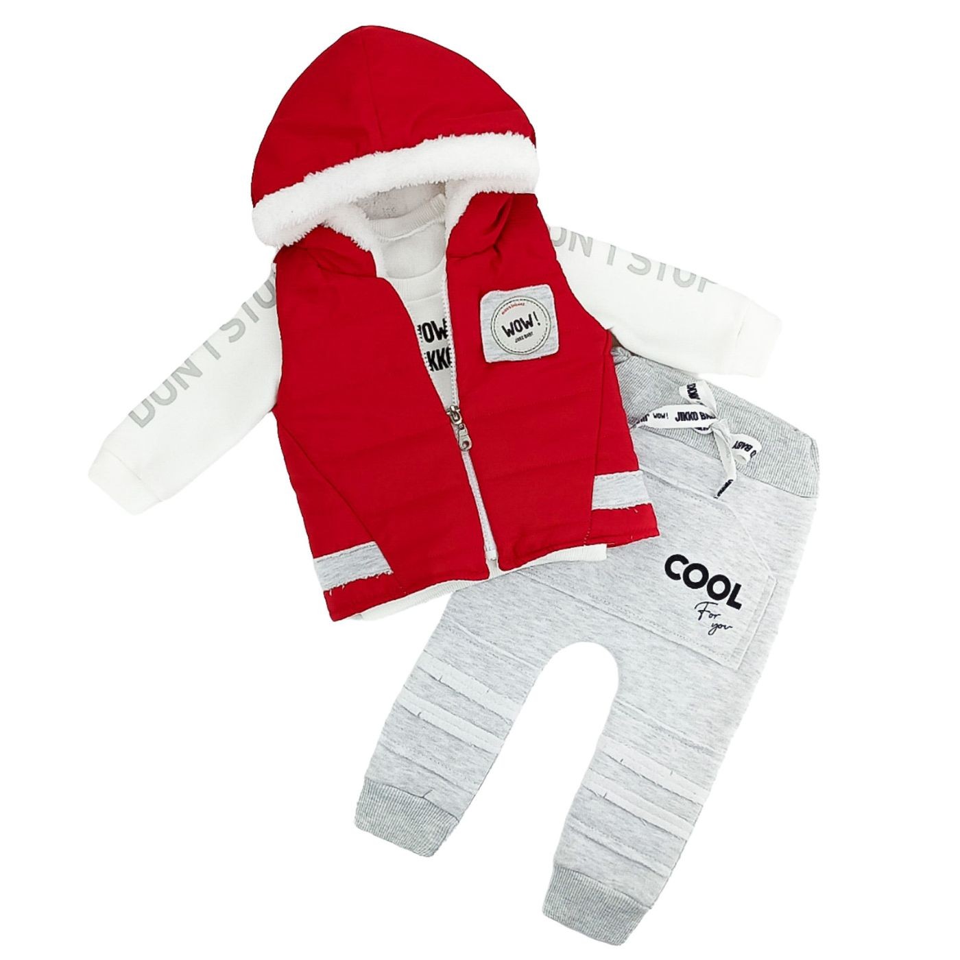 Σετ Φόρμας με Αμάνικο Μπουφάν